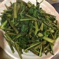 みなぴっぴ☆'s cooksnap of when they made 空芯菜のにんにく炒め.