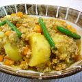 runa10's cooksnap of when they made 圧力鍋で挽肉のカレー肉じゃが.