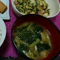 2児ママみきてぃ's cooksnap of when they made 簡単☆小松菜と油揚げのお味噌汁.