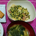 2児ママみきてぃ's cooksnap of when they made ゴーヤとベーコンの簡単卵炒め.