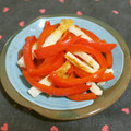mmameco's cooksnap of when they made 蒲鉾と焼きパプリカの柚子胡椒和え.
