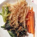 さの氏's cooksnap of when they made もやしとほうれん草のナムル 豆板醤入り.