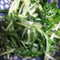 eru2008's cooksnap of when they made たっぷり食べられるよ♡水菜のにんにく炒め.
