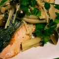 あっきー5296's cooksnap of when they made 鮭ときのこの酒蒸し.