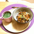 komutatata's cooksnap of when they made 竹輪のかき揚げ丼♪.