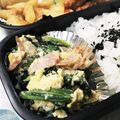 さとっちにゃん's cooksnap of when they made 簡単☆ほうれん草&たまご炒め（ベーコン）.