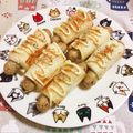 ゆにこーん☆'s cooksnap of when they made 簡単おやつ☆食パンdeウインナーロール.