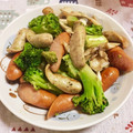 ゆにこーん☆'s cooksnap of when they made 簡単！ウインナーとブロッコリーのマヨ炒め.