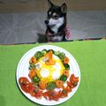 ☆sofuka☆'s cooksnap of when they made 湯がいて飾るだけ♪犬用ケーキ？！.