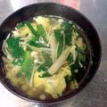 yuan♡'s cooksnap of when they made 包丁いらず♡コンソメ味のニラ卵スープ.