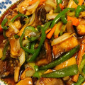 yaoyhacnoe's cooksnap of when they made ブリとエリンギの甘辛オイスター炒め.