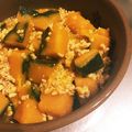 akasayu's cooksnap of when they made 煮るのは3分♡カボチャの鶏そぼろあん.