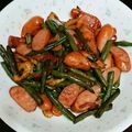 アローゼンママ's cooksnap of when they made ウインナーといんげんのニンニク醤油炒め.