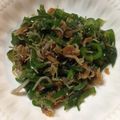 ぷちゼリー's cooksnap of when they made 旨い！!ピｰマンとジャコのめんつゆ炒め☆.