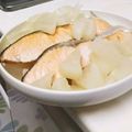 しじみごはん's cooksnap of when they made 塩辛い鮭救済❤鮭と大根のシンプル煮❤.