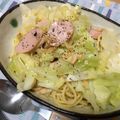 ゆぼ☆'s cooksnap of when they made 春キャベツと桜えびのスパゲティ.
