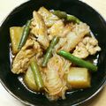 chirochan☆'s cooksnap of when they made ケチャップ？！蒟蒻と大根と鶏もも肉の煮物.