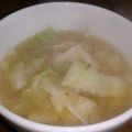 コハク☆。・'s cooksnap of when they made バターでこく旨！キャベツと長葱のお味噌汁.