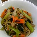くろしま's cooksnap of when they made ご飯に合う!!切り干し大根と豚肉の韓国風.