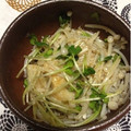 ぽぽきゅ's cooksnap of when they made えのきと貝割れ大根のわさび醤油和え.