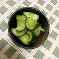 ♪USAGI♪'s cooksnap of when they made 簡単♪きゅうりの中華風浅漬け.