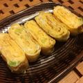 COCOママ★'s cooksnap of when they made お弁当に☆えびネギの彩卵焼き☆.