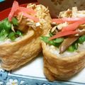 ねこはがき's cooksnap of when they made カラフルおいなりさん.