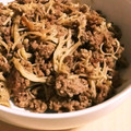 あさここなっつ's cooksnap of when they made えのきと豚のそぼろ丼.