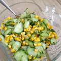 ４階の黒猫's cooksnap of when they made きゅうりとコーンの中華風和え物.