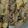 ちっちゃいかたつむり's cooksnap of when they made 牛肉と筍とわかめの胡麻風味炒め.