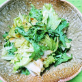 三つ葉つくし's cooksnap of when they made 簡単！春菊とレタスの和風サラダ.