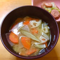 梅里うめこ's cooksnap of when they made 蓮根とごぼうと人参の味噌汁.