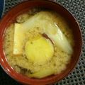 M130018's cooksnap of when they made 我が家の味噌汁♡さつまいもと長葱.
