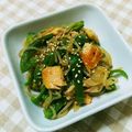 ＊れいぴん＊'s cooksnap of when they made 鮭と白滝の炒め物.