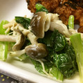 のんのんSTELLA's cooksnap of when they made 小松菜としめじのマヨポン炒め.