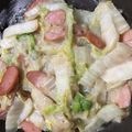 もち子29's cooksnap of when they made 白菜とウィンナーのミルク煮.