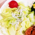 Richland☆Y's cooksnap of when they made レタスとシラスの簡単サラダ(アマニ油).
