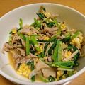 うぅこちゃん's cooksnap of when they made にんにく香る♪小松菜と豚肉の醤油炒め.