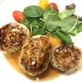 TomoBr's cooksnap of when they made あんかけ豆腐ひじきハンバーグ.