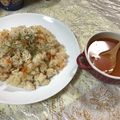 sanurin's cooksnap of when they made ＊炊飯器deヘルシー簡単ピラフ お弁当に.