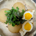 クックE5VY5L☆'s cooksnap of when they made あごだしで大根と巾着玉子の煮♪.