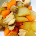 めん's cooksnap of when they made ほっこり鳥と大根、人参の煮物.