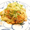 ☆糖質減らしてます☆'s cooksnap of when they made ★麺つゆで簡単＊ズッキーニの納豆和え＊♪.