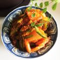 smiledish's cooksnap of when they made 冬瓜のお漬物☆冬瓜とキュウリのキムチあえ.