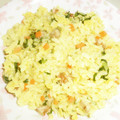 白いぐれーぷ's cooksnap of when they made カレー風味*小松菜と胡桃の炊き込みご飯.
