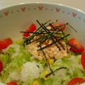 イエローバード's cooksnap of when they made ライスサラダで簡単☆鮭マヨ丼♪.