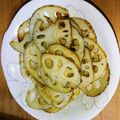 tomatoast's cooksnap of when they made 【漢肴】れんこんのオリーブオイル焼.