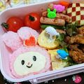 おゆきchan's cooksnap of when they made マイメロちゃんおにぎり＊キャラ弁.