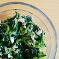 シナモシナモ's cooksnap of when they made レンジで簡単☆やみつきほうれん草☆.