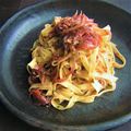 ひさかた's cooksnap of when they made 赤玉ねぎのパスタ.